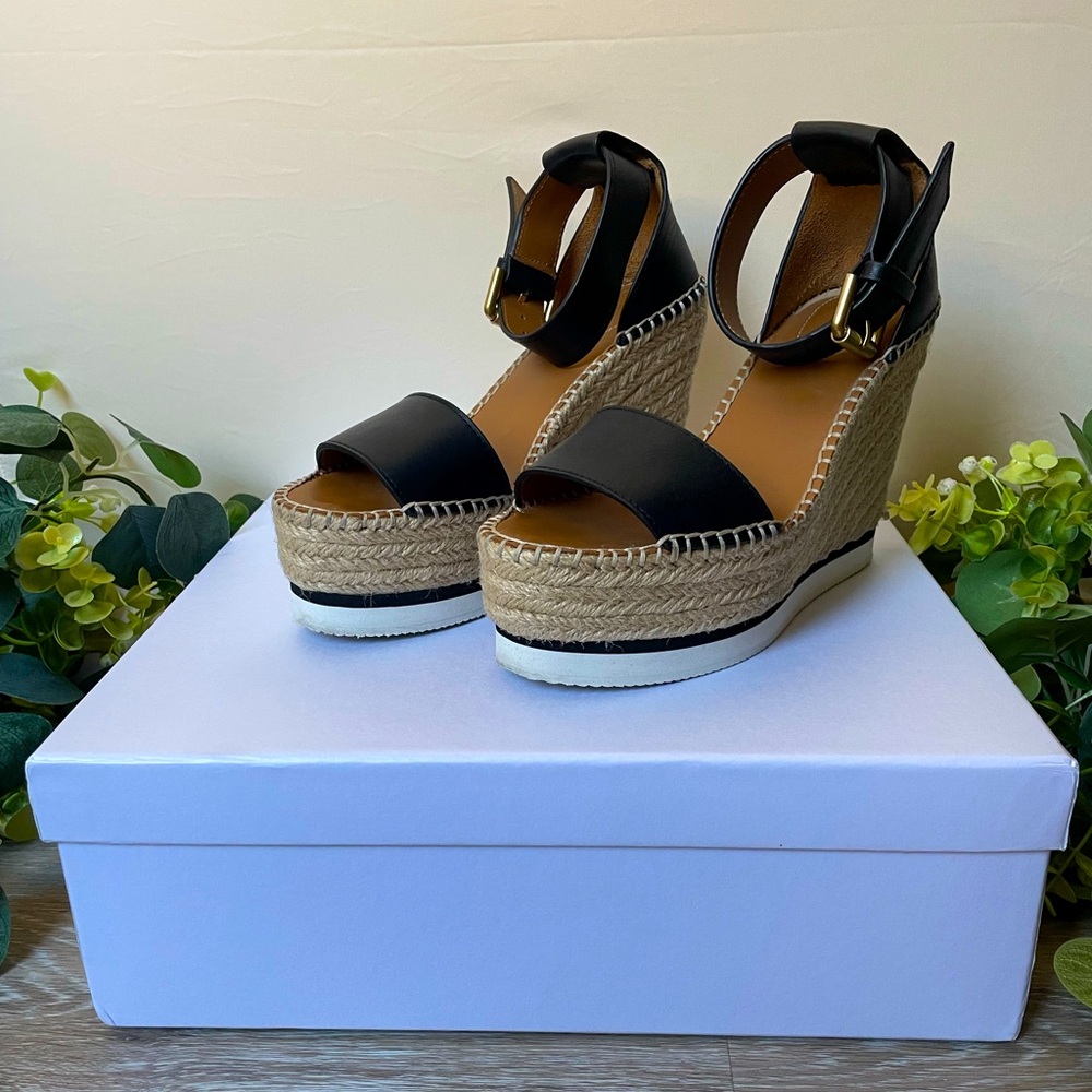 See by Chloé Glyn Espadrille Wedge Sandals